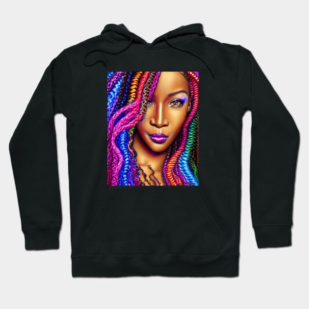 Rainbow Top Model Hoodie by AnnieDreams